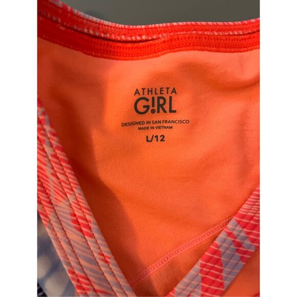 Athleta‎ Girl Sunny Flora Bikini Top Size Large 12 - Picture 2 of 3